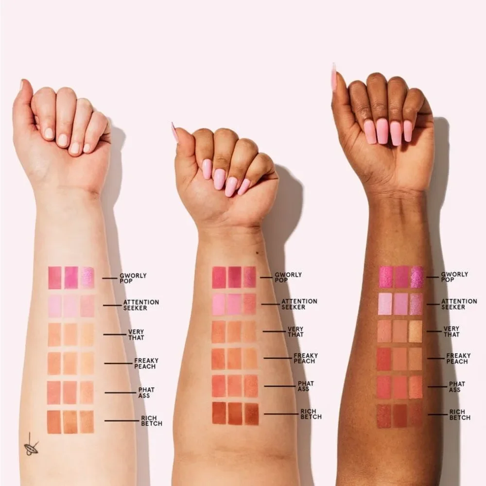 One/Size NEW CHEEK CLAPPER 3D BLUSH TRIO PALETTE in Attention Seeker